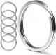 CREST Surgical and Marine Grade Stainless Steel Split Ring for Keychains SS316L Key Rings for Car Keys