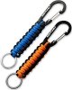 Carabiner Key Chain, Braided Paracord Rope Keychain Clip, Heavy Duty Keychain Lanyard for Backpack Camping Hiking